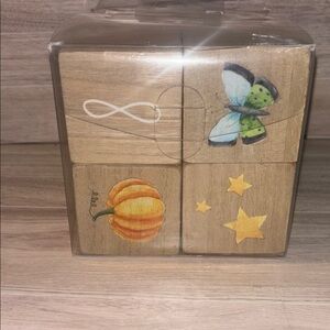 Rae Dunn baby milestone blocks